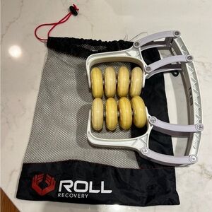 Roll Recovery Massage Roller - White and Cream